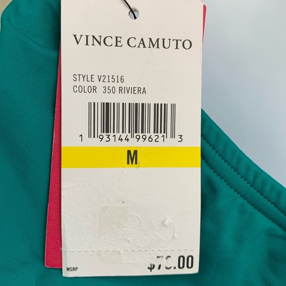 VINCE CAMUTO Women Convertible Adjustable Tankini Swimsuit Top Size M - Picture 5 of 10